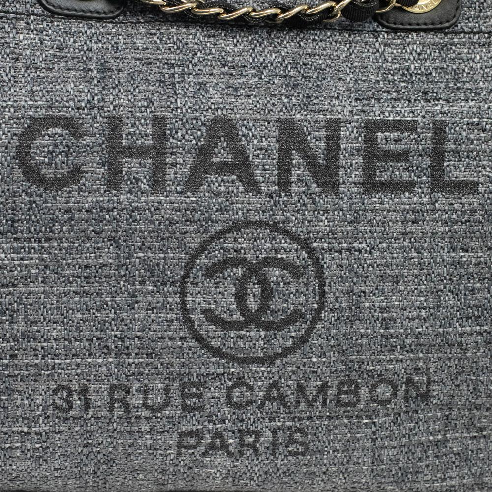 CHANEL, Deauville aus grauem Tweed 4