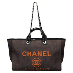 Used Chanel Deauville Large Tote