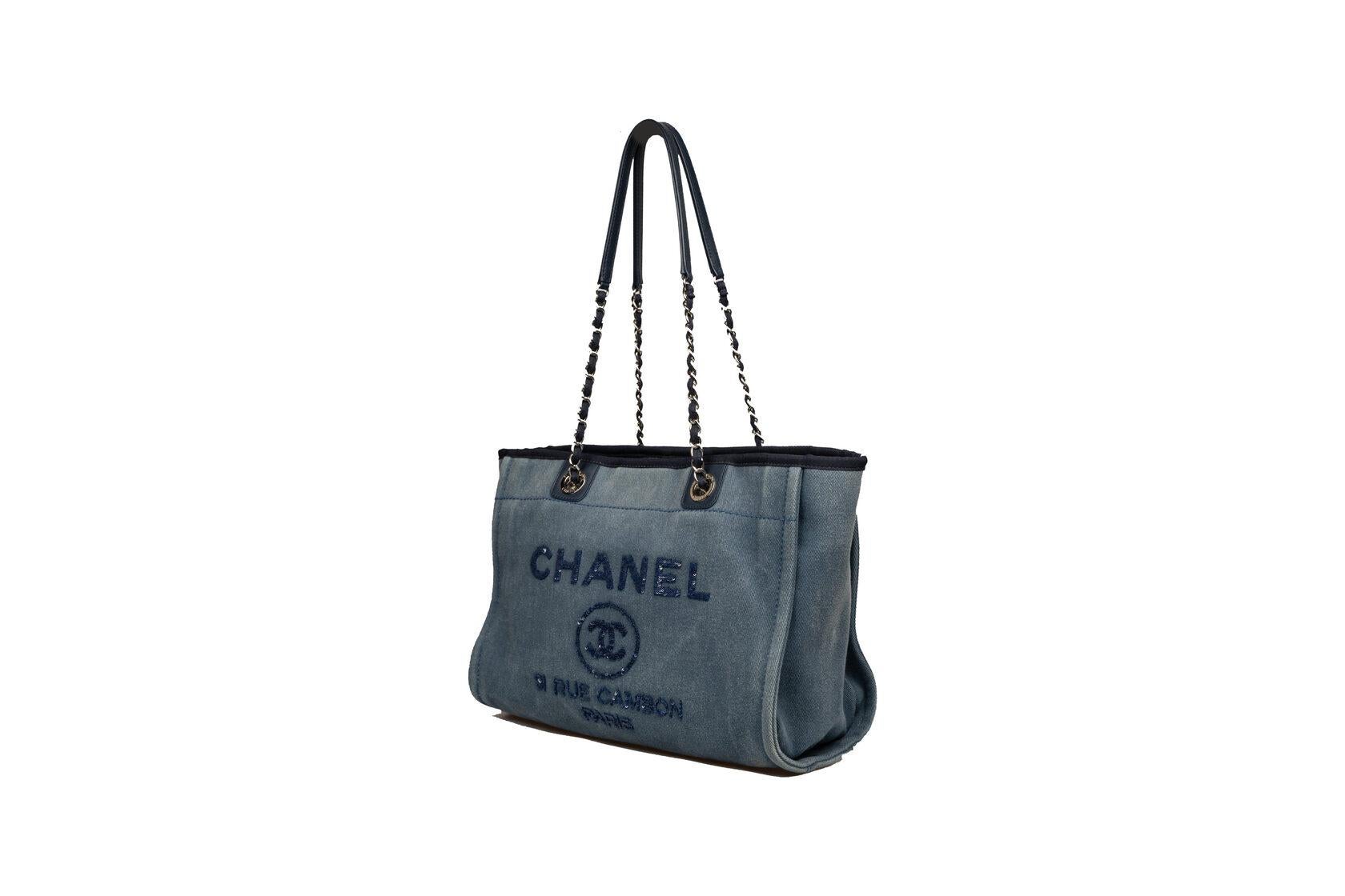 Chanel Deauville Medium Tote For Sale 9