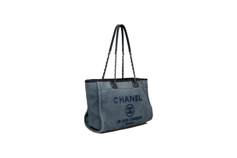 Chanel Deauville Medium Tote For Sale at 1stDibs  chanel deauville tote  price, chanel deauville price, chanel deauville tote medium