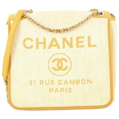 Chanel Deauville Messenger Bag Canvas Small