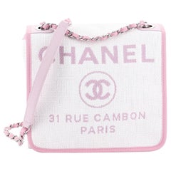 Chanel Deauville Messenger Bag Raffia Small 