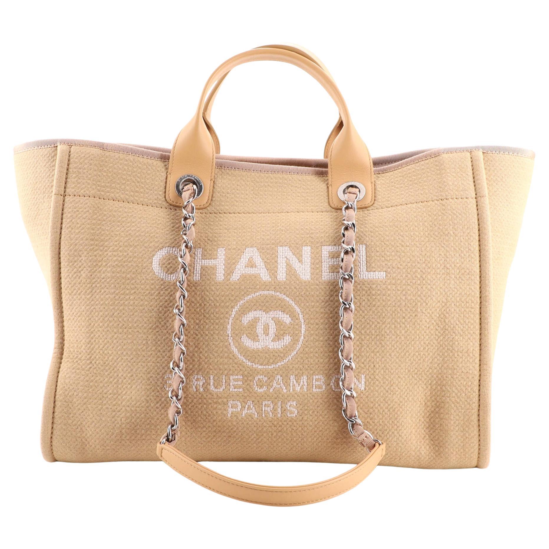 Chanel Deauville NM Tote Mixed Fibers Medium