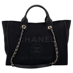 Chanel Deauville NM Tote Mixed Fibers Small