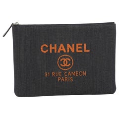 Chanel Deauville Pouch Denim Medium