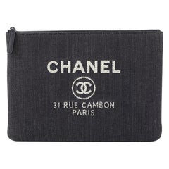 Chanel Deauville Pouch Denim Medium