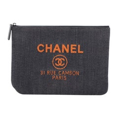 Chanel Deauville Pouch Denim Medium 