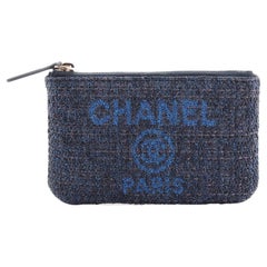 Chanel Deauville Pouch Raffia Mini