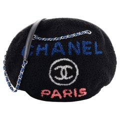 Chanel Deauville Round Bag Shearling Large