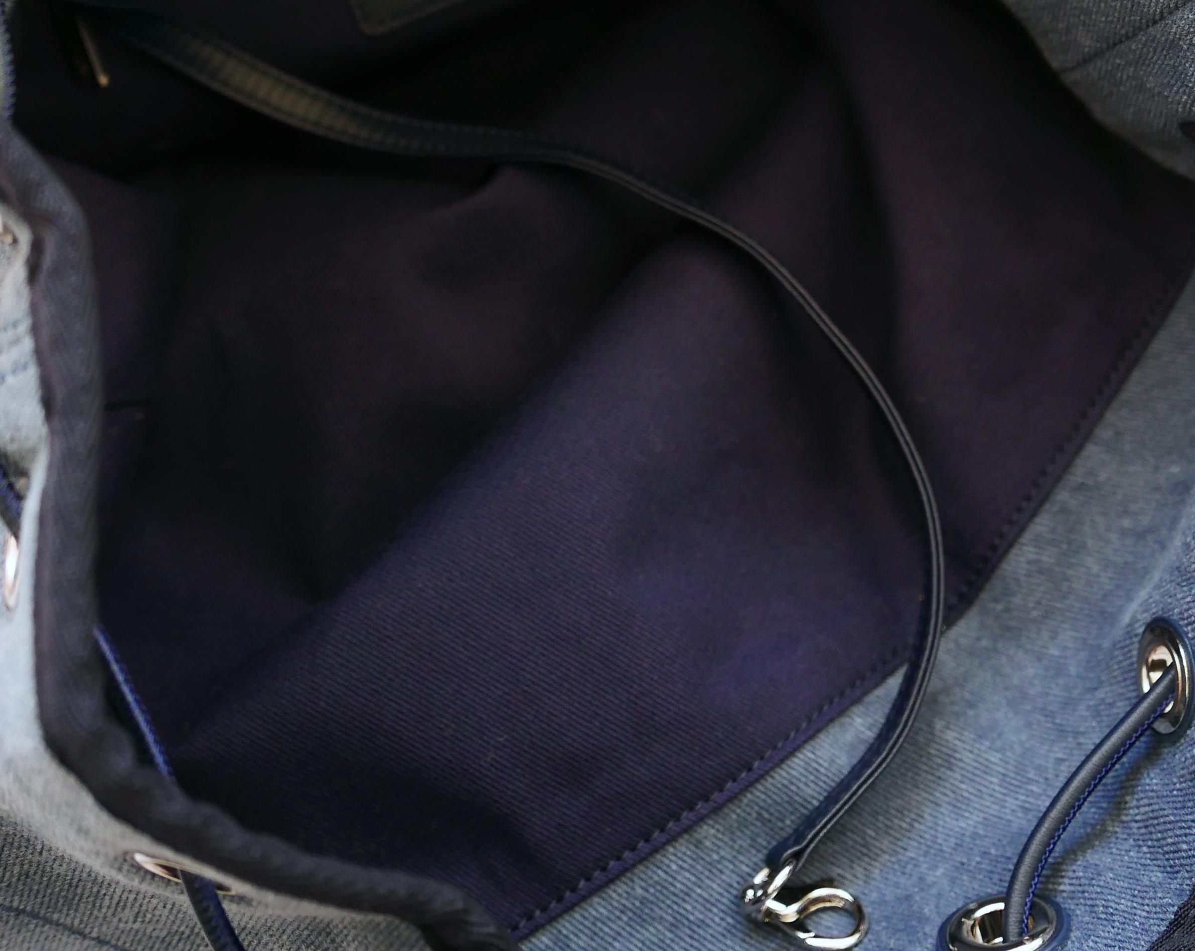 Chanel Deauville Sequin Denim Backpack For Sale 2