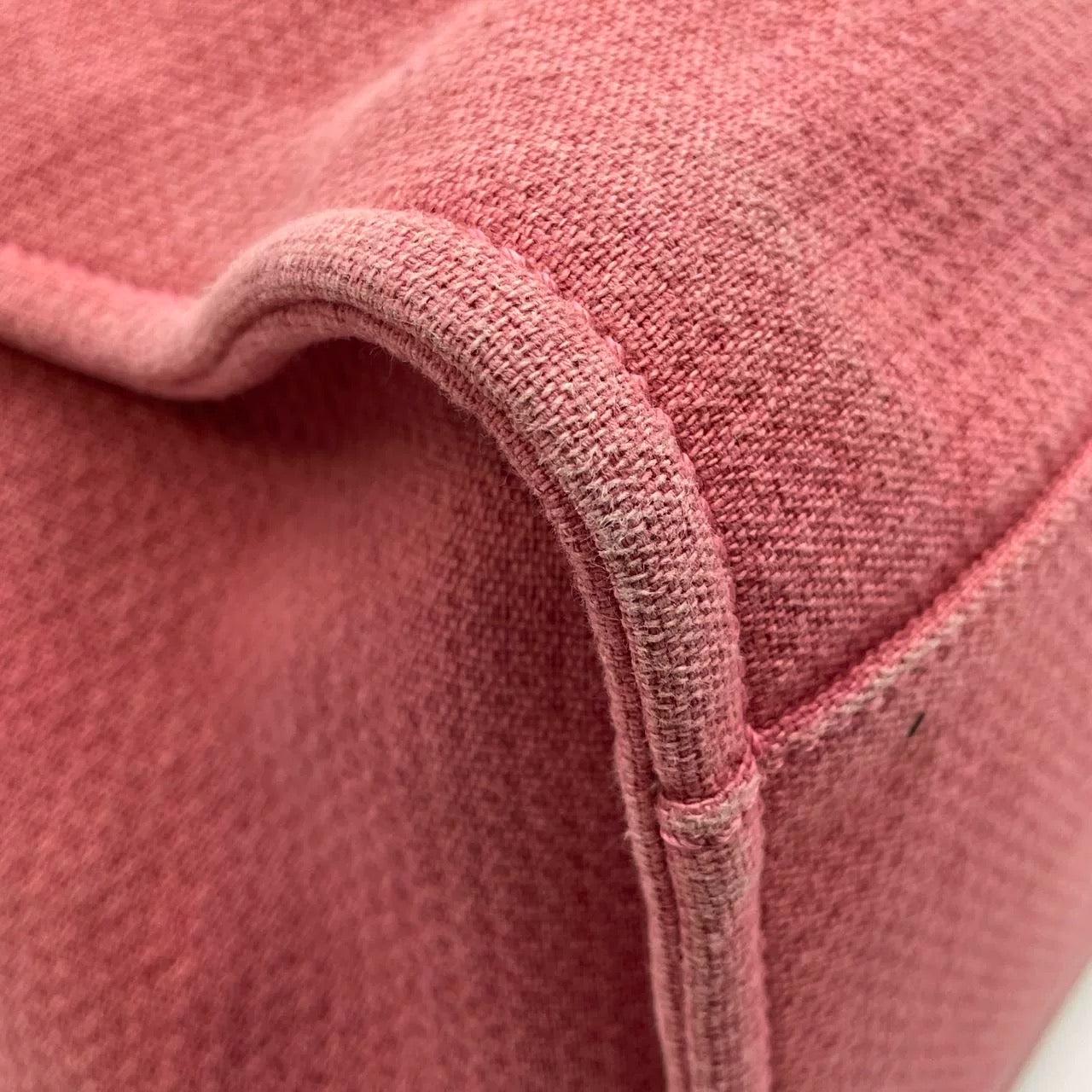 Chanel Deauville Tote 2011 Medium Red Denim Top Handle For Sale 16