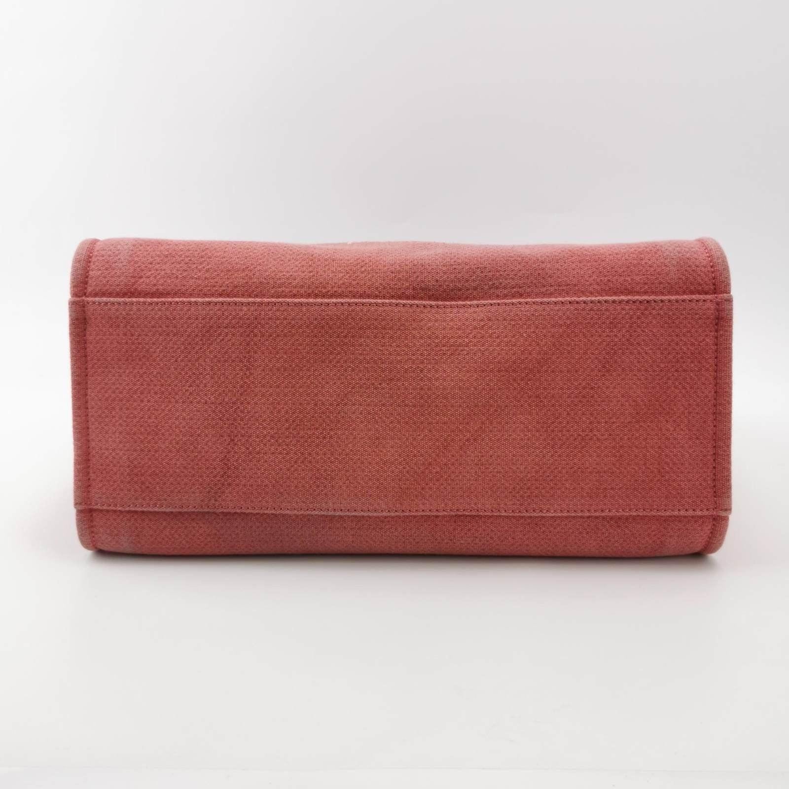 Chanel Deauville Tote 2011 Medium Red Denim Top Handle For Sale 1