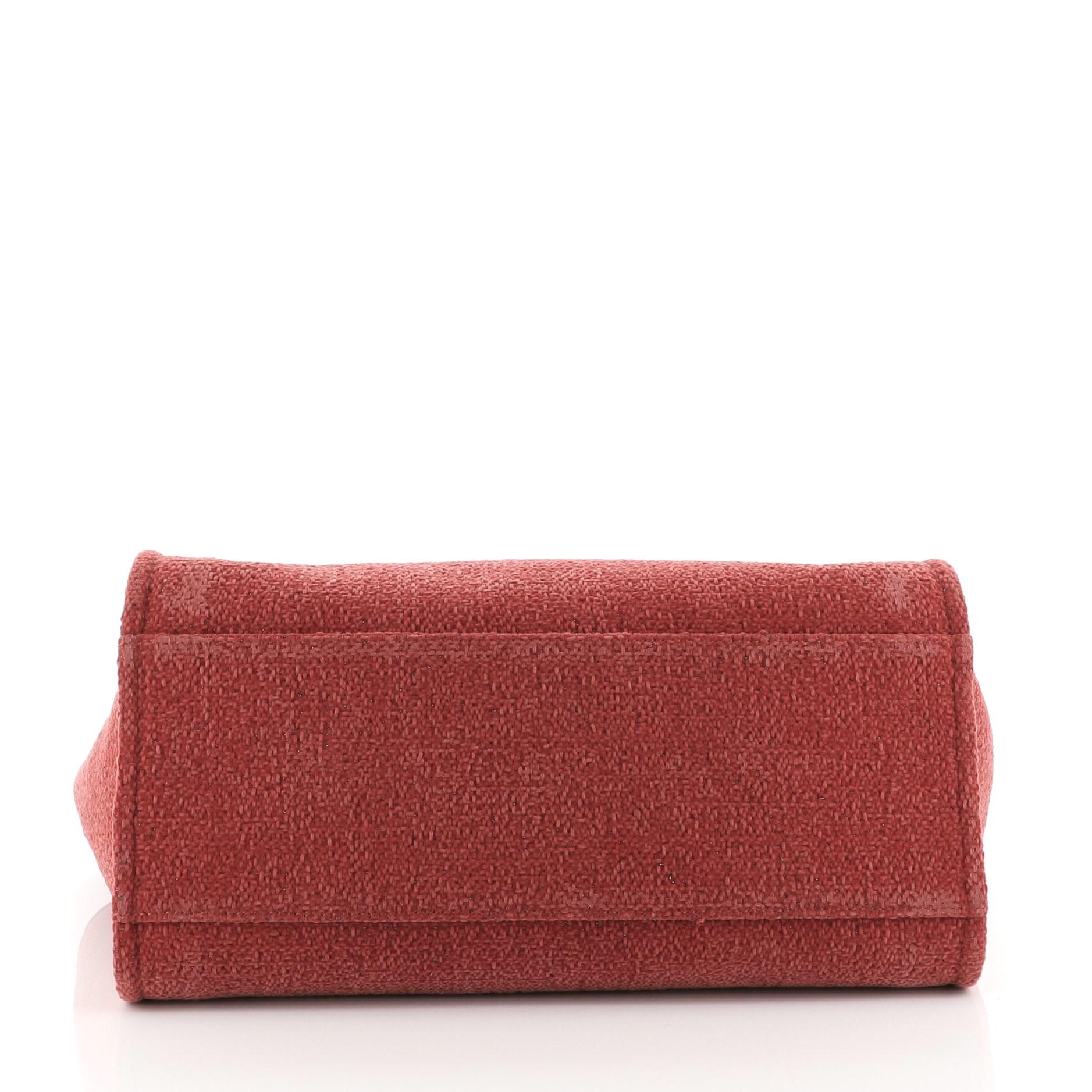 chanel lurex boucle medium deauville tote