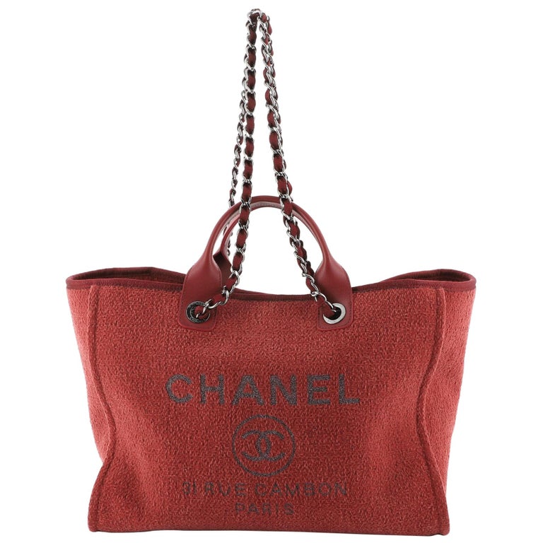 Chanel Deauville Tote Lurex Boucle Medium at 1stDibs Chanel Deauville Tote Lurex Boucle Medium at 1stDibs