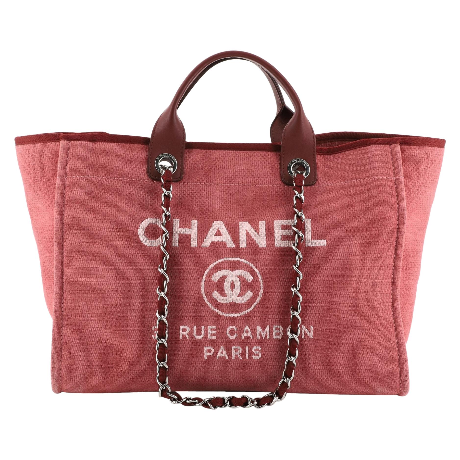 Chanel Canvas Tote Pink