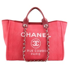 Chanel Deauville Large Canvas Magenta 31 Rue Tote CC-0921N-0014