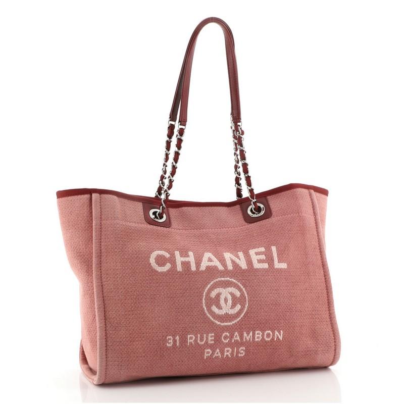 Chanel Deauville Tote Canvas Small at 1stDibs | chanel deauville diaper ...