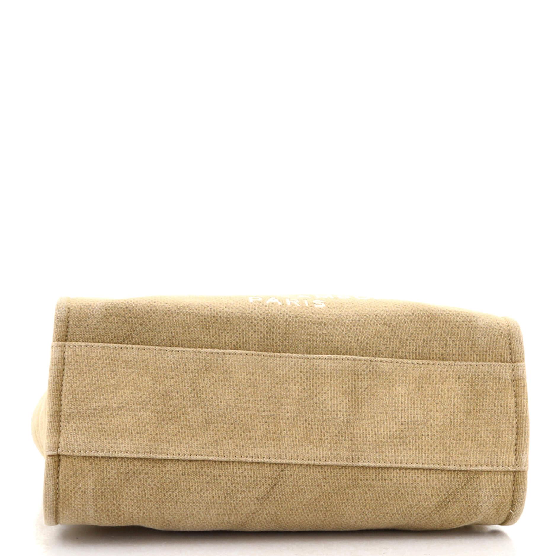 Women's or Men's Chanel Deauville Tote Canvas Small