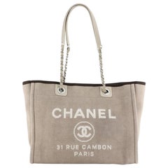 Chanel Deauville Tote Canvas Small