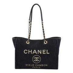 Chanel Deauville Tote Denim Medium