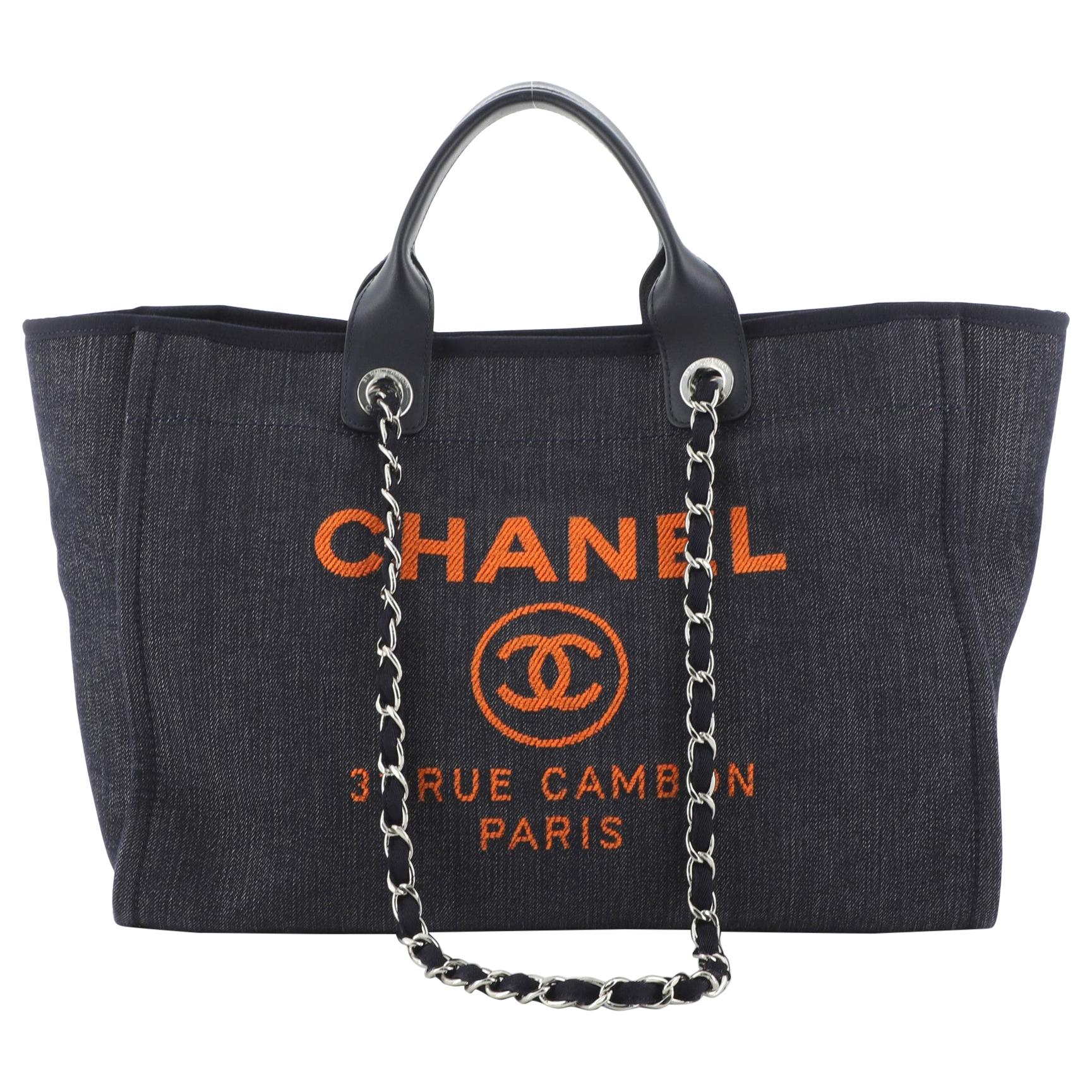 Chanel Deauville Tote Denim Medium