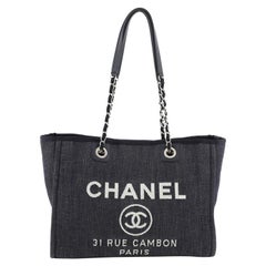 Chanel Deauville Tote Denim Small
