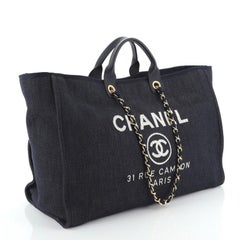 Chanel Deauville Tragetasche Denim XL
