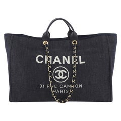 Chanel Deauville Tote Denim XL
