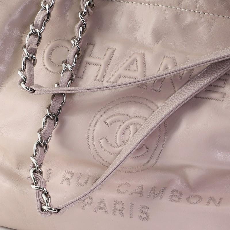 Women's or Men's Chanel Deauville Tote Glazed Calfskin Large