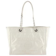 Chanel Deauville Tote Glazed Calfskin Small Chanel Deauville Tote Glazed Calfskin Small