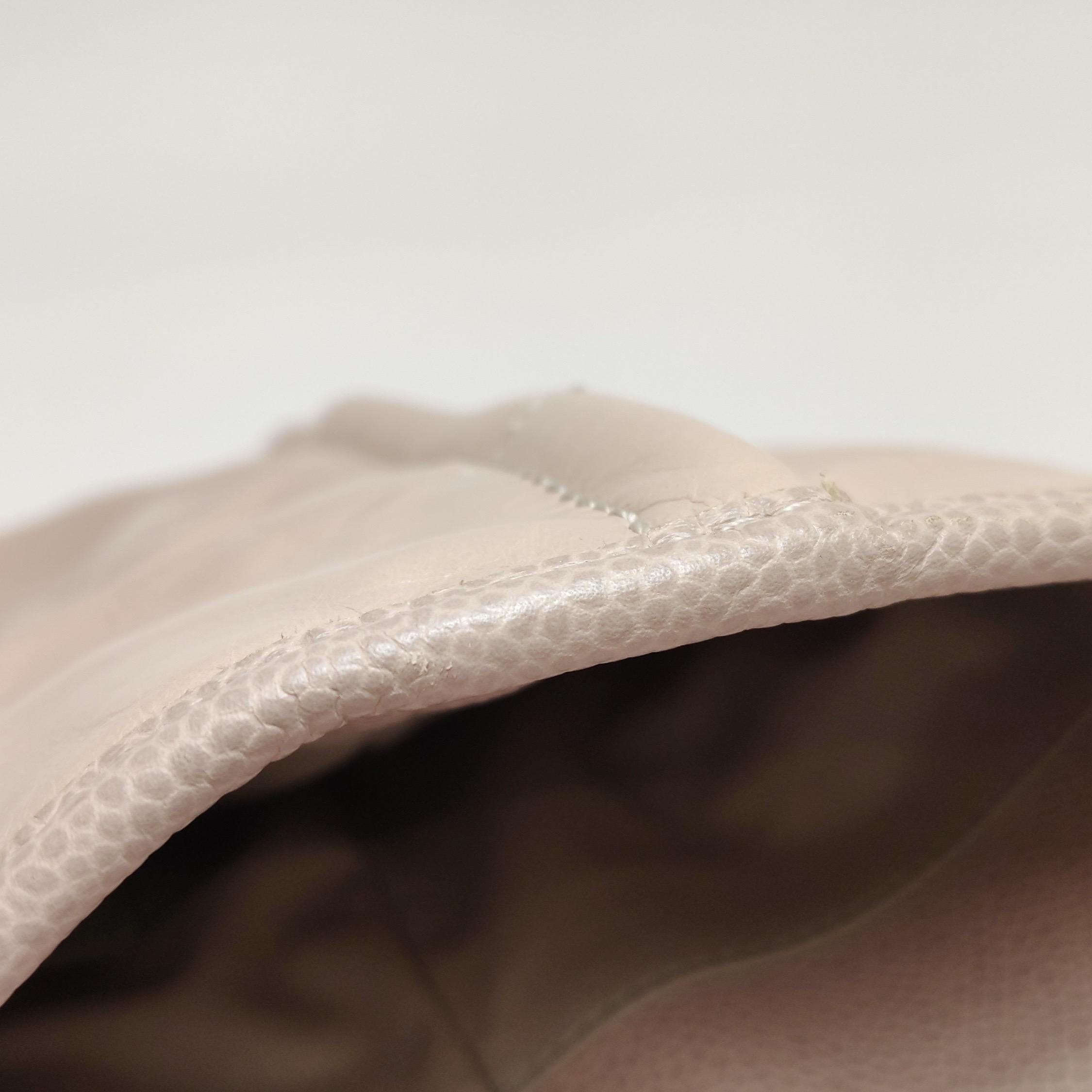 Chanel Deauville Tote Medium Pink Leather Top Handle Leather Chain Straps en vente 6