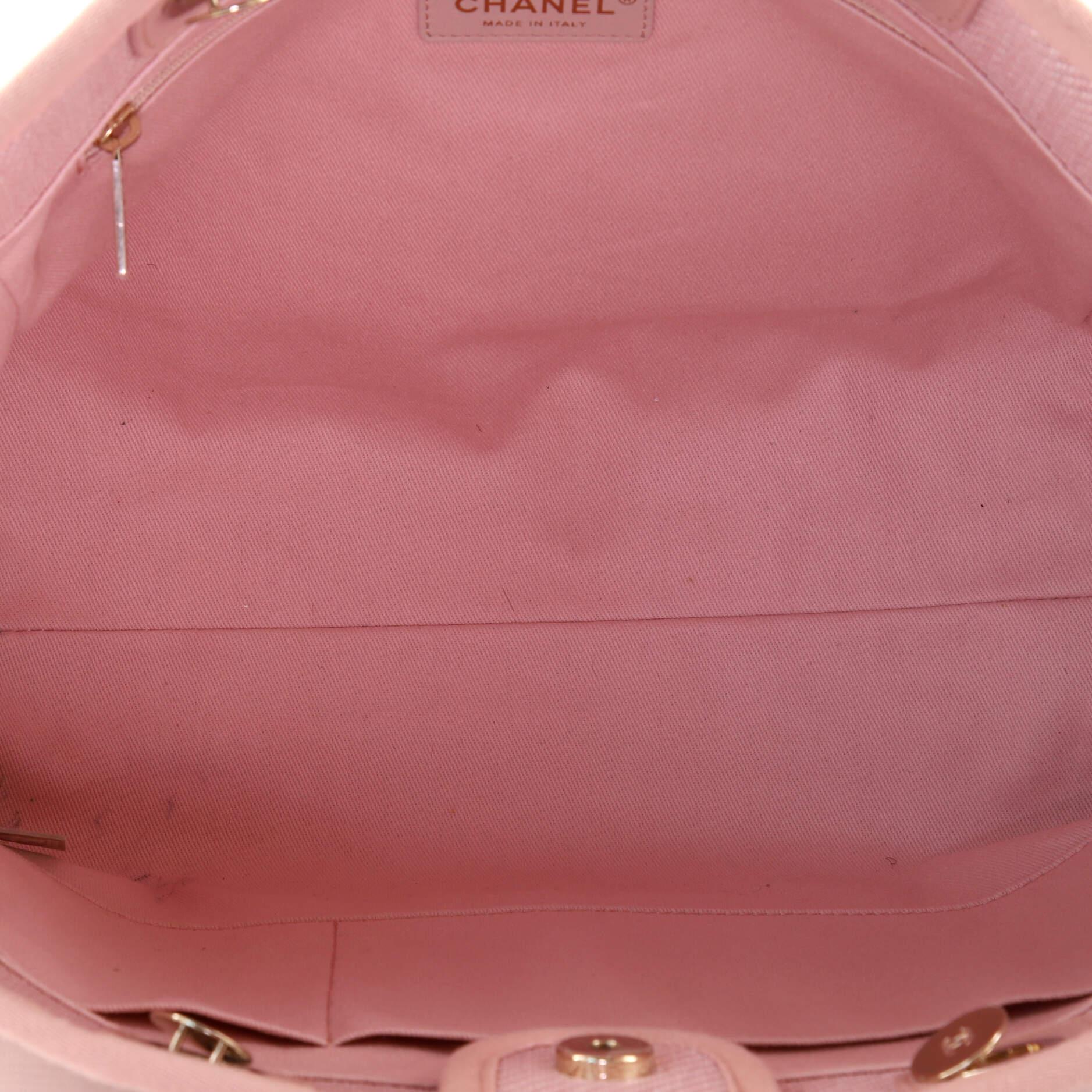 chanel deauville tote with pearls