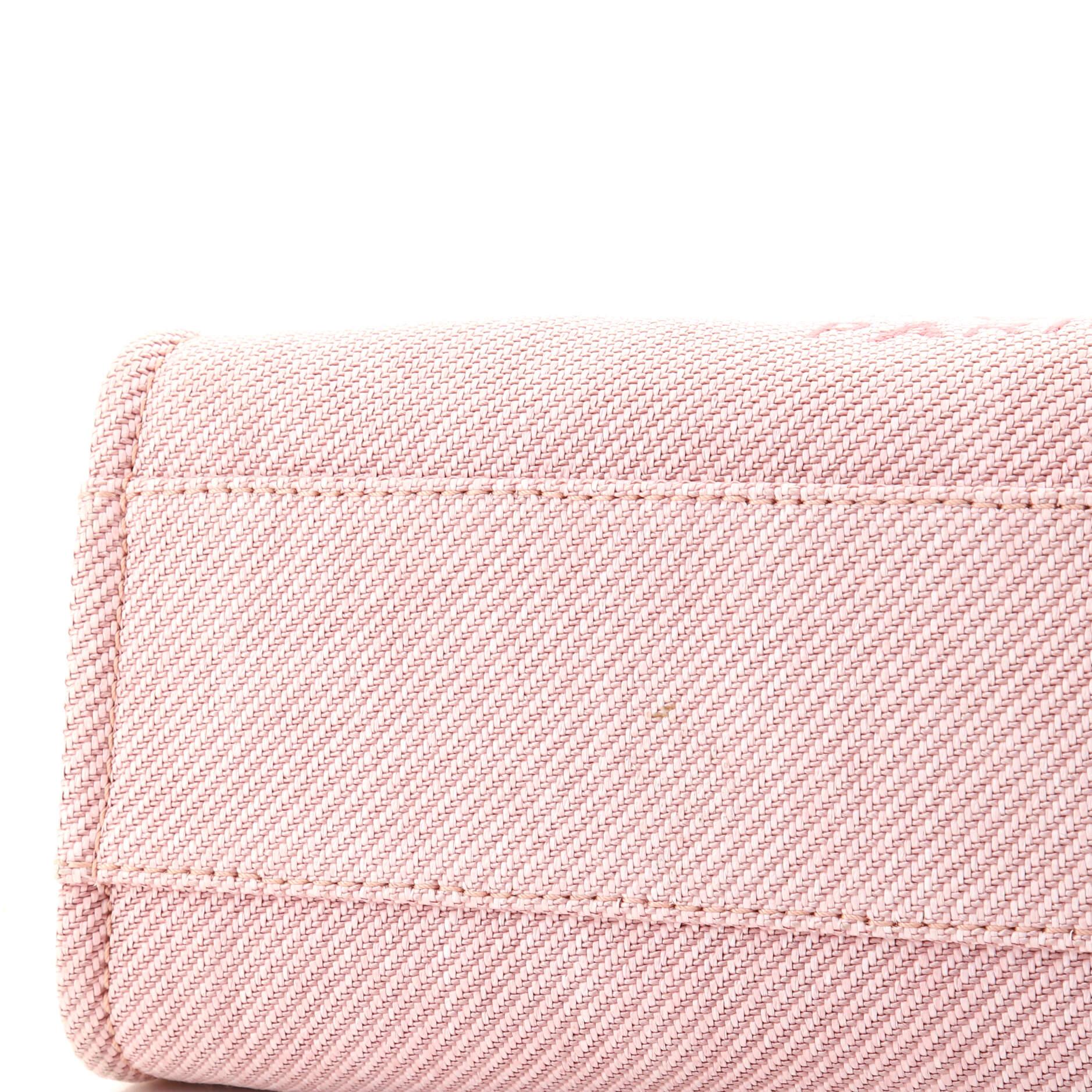 Beige Chanel Deauville Tote Mixed Fibers Small