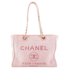 Chanel Deauville Tote Mixed Fibers Small
