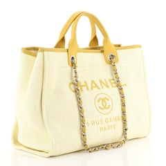 Chanel Deauville Tote Raffia Large