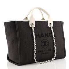 Chanel Deauville Tote Raffia Large