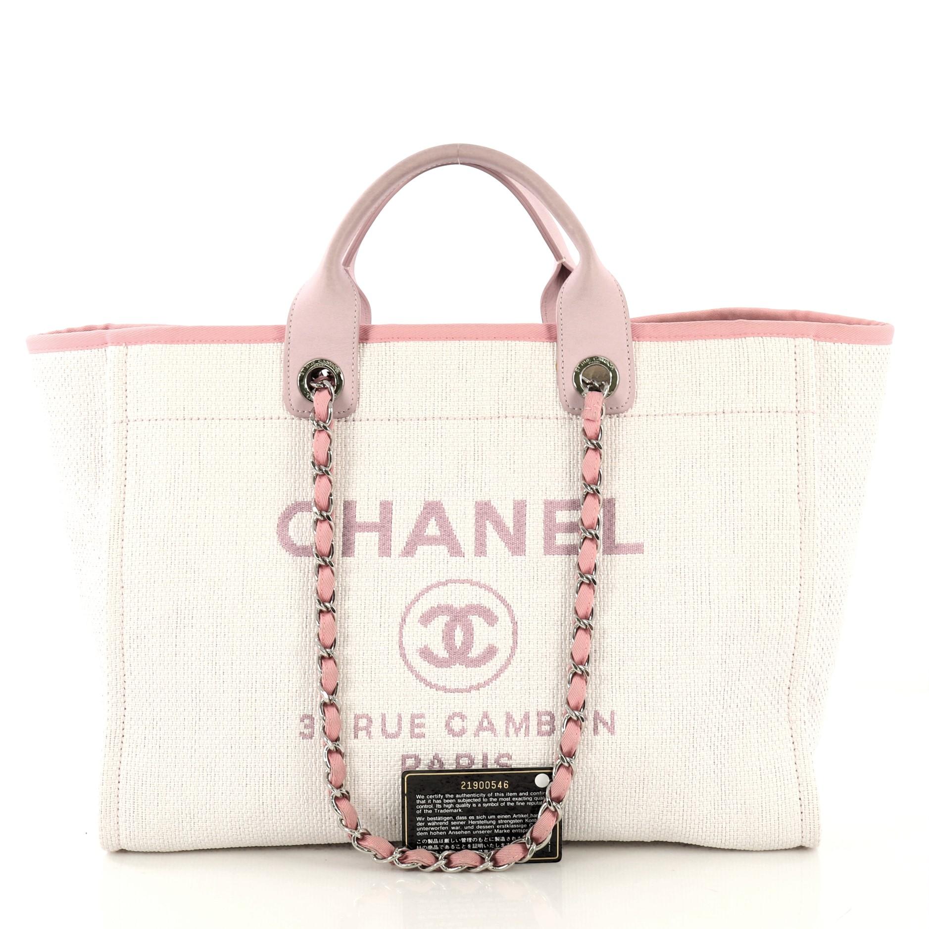 chanel raffia tote