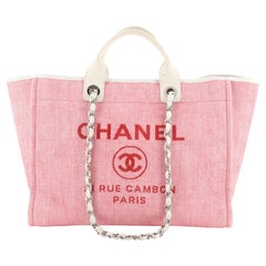 Chanel Deauville Tote Raffia Large