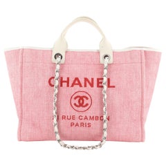 Chanel Deauville Tote Raffia Large