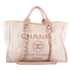 Chanel Deauville Tote Raffia Medium