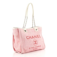 Chanel Deauville Tote Raffia Small