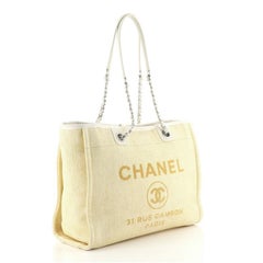 Chanel Deauville Tote Raffia Small