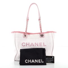 Chanel Deauville Tote Raffia Small