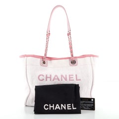 Chanel Deauville Tote Raffia Small
