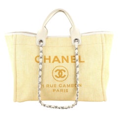 Chanel Deauville Tote Raffia Small