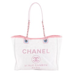 Chanel Deauville Tote Raffia Small