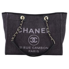 Chanel Deauville Tote Raffia Small