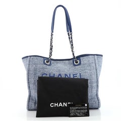 Chanel Deauville Tote Raffia with Glitter Detail Small