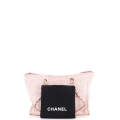 Chanel Deauville Tote Raffia with Glitter Detail Small