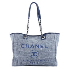 Chanel Deauville Tote Raffia with Glitter Detail Small